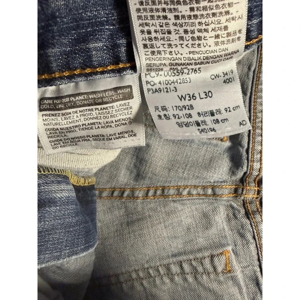 Levi's 559 Relaxed Straight Jeans Mens 36x30 Blue Denim Medium Wash Casual